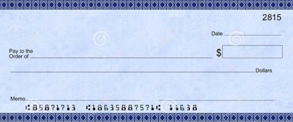 Fake Downloadable Printable Fillable Blank Check Template