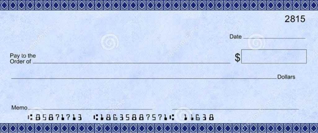 Blank Check Template Template Business