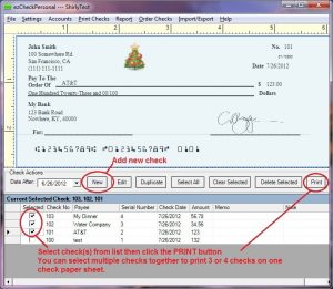 blank checks pdf personal check software main screen