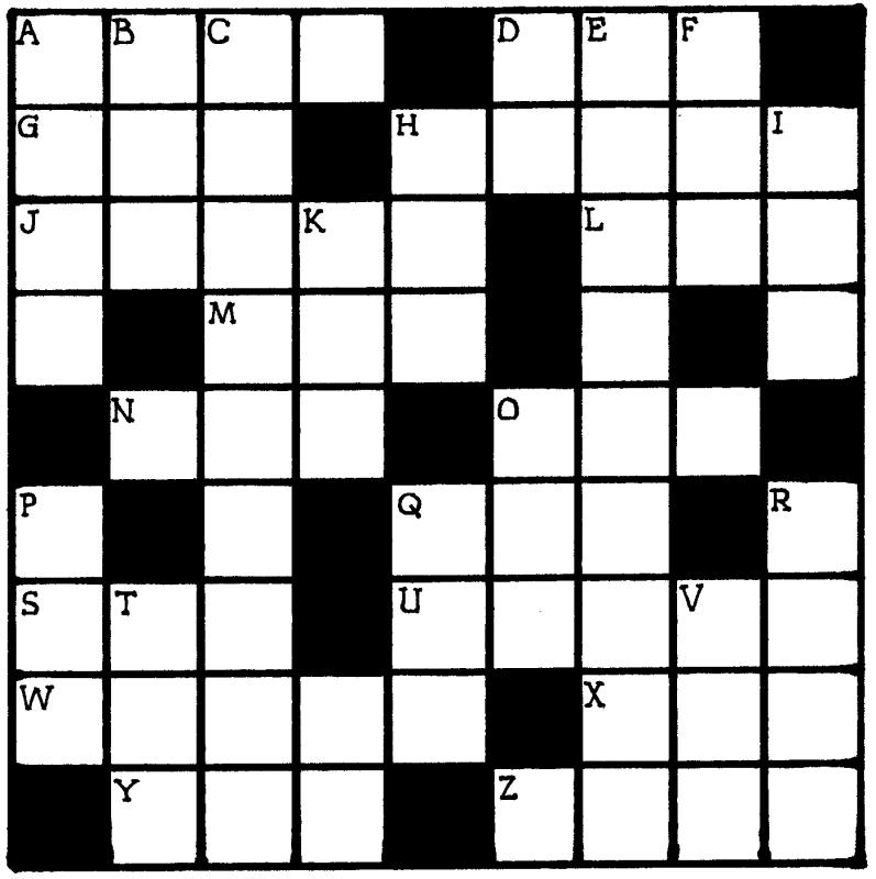 Blank Crossword Puzzle Template Business