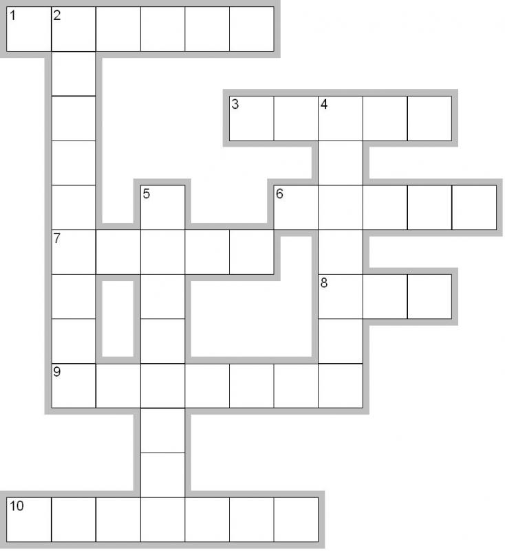 Blank Crossword Puzzle Printable