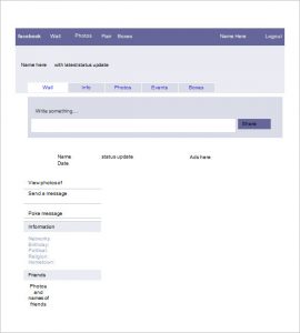 blank facebook page blank facebook layout