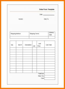 blank job application pdf blank order form template sample order form template