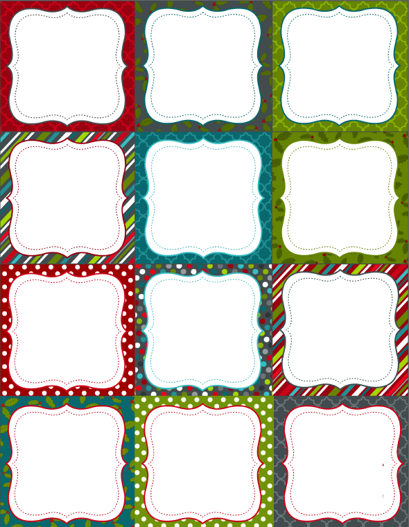 Free Printable Blank Labels