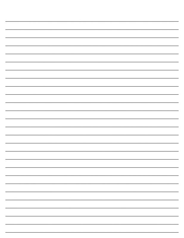 Blank Lined Paper | Template Business