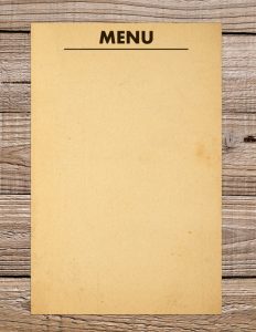 blank menu template sample blank menu template download