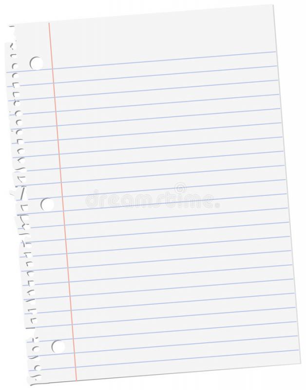 blank notebook paper