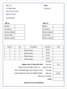 blank order form blank order form template free download