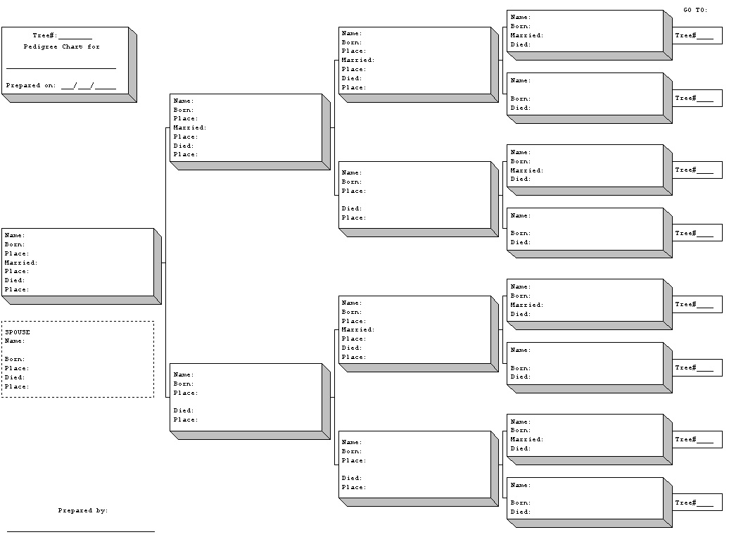 Printable Pedigree Chart Free Printable Templates