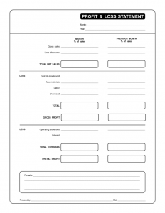 blank profit and loss statement pdf sheets professional and blank profit and loss statement pdf template x