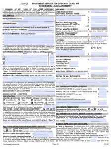 blank rental application north carolina apartment association residential lease agreement x