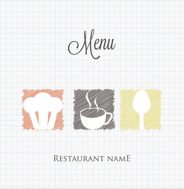 blank restaurant menu template