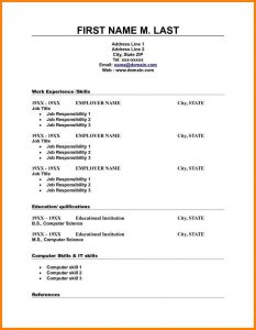 blank resume form blank resume template doc free high school resume template template