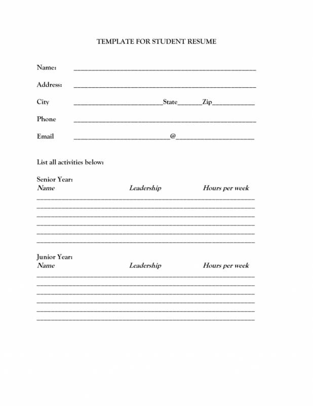 pdf printable blank resume form