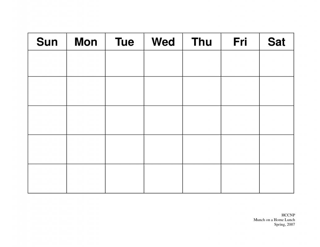 blank schedule template