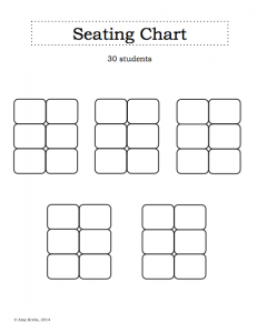 Blank Seating Chart | Template Business