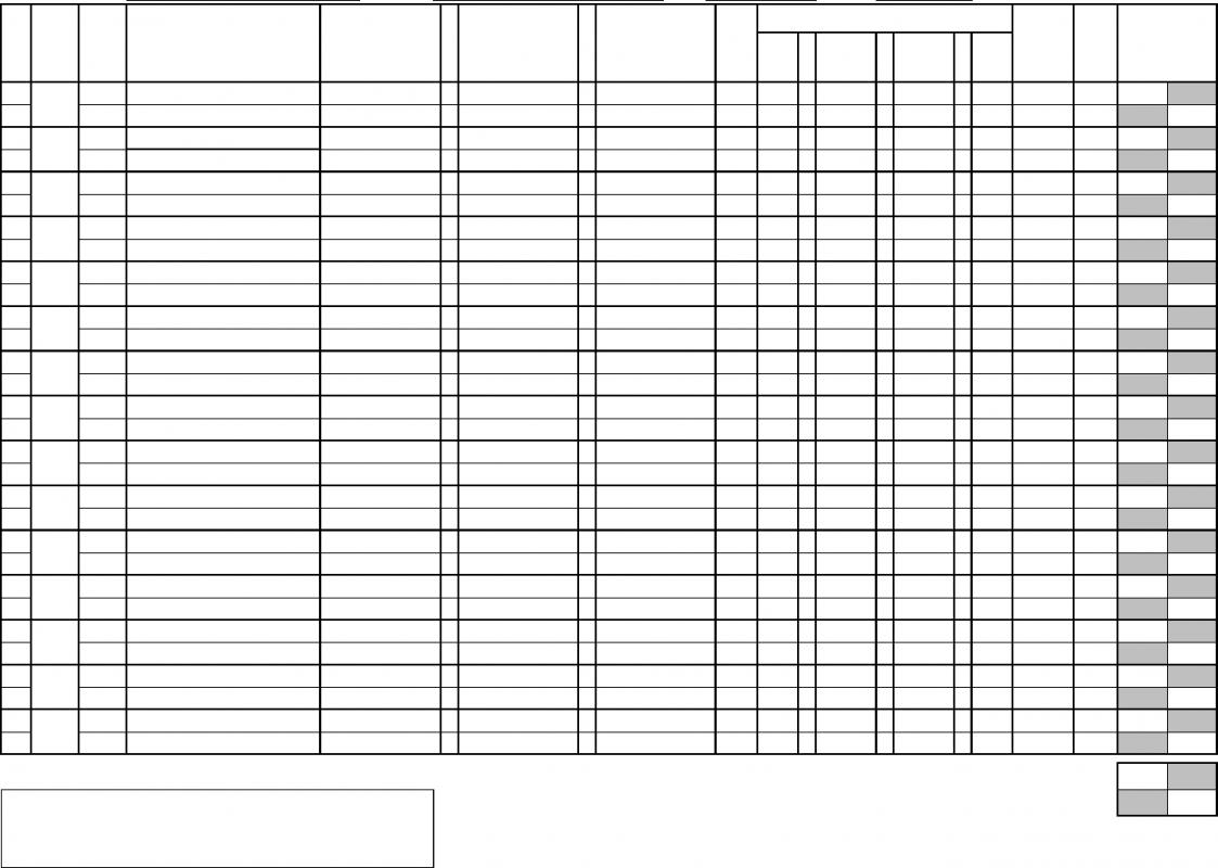 Blank Time Sheet Template Business