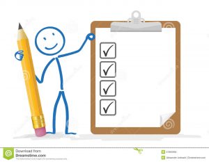 blank time sheet stickman pencil clipboard checklist white