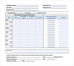 blank time sheets blank payroll time sheets free download in pdf