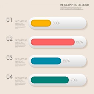 blank website templates infographic progress bar vector