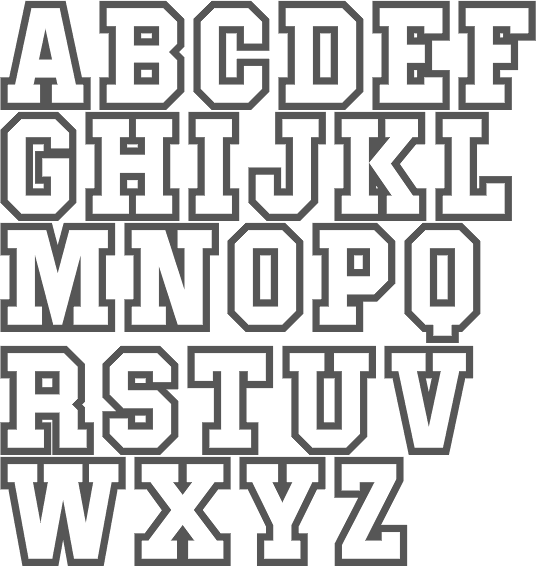 alphabet block letters