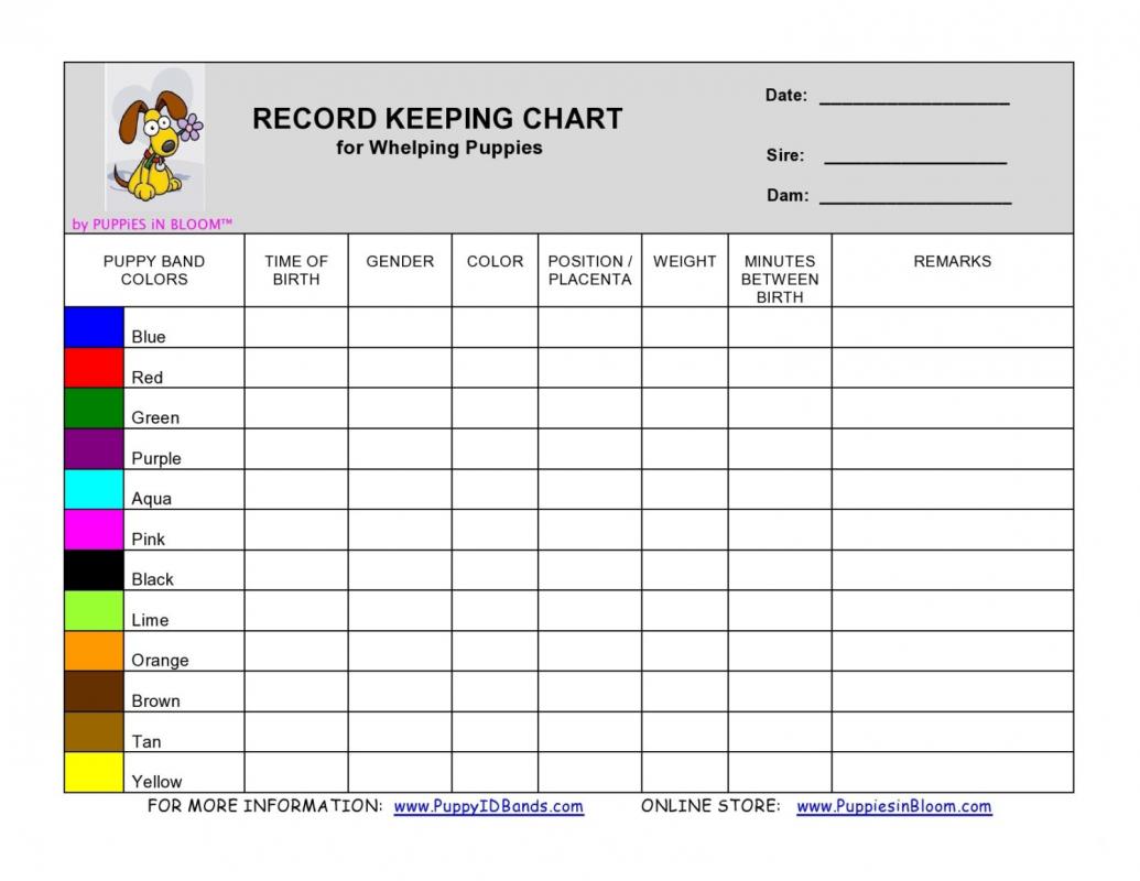 Blood Pressure Recording Chart Template Business