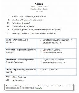 board meeting agenda template consent agenda template