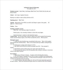 board meeting minutes template school board meeting minutes template