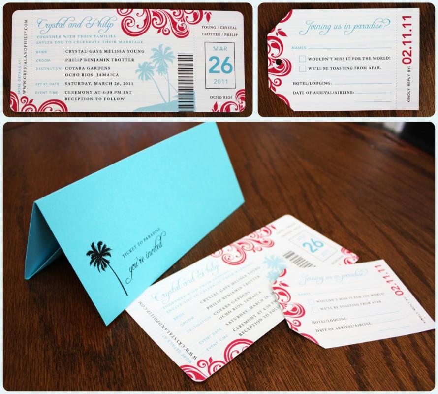 boarding pass invitations