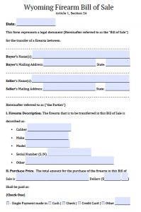 boat bill of sale template wyoming firearm bill of sale