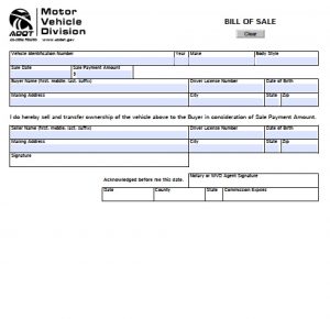 boat trailer bill of sale