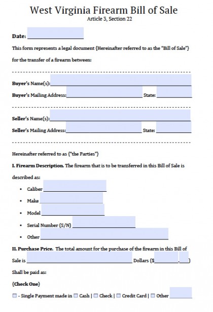 boat trailer bill of sale