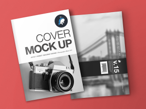 book mockup free free magazine and cover mockup