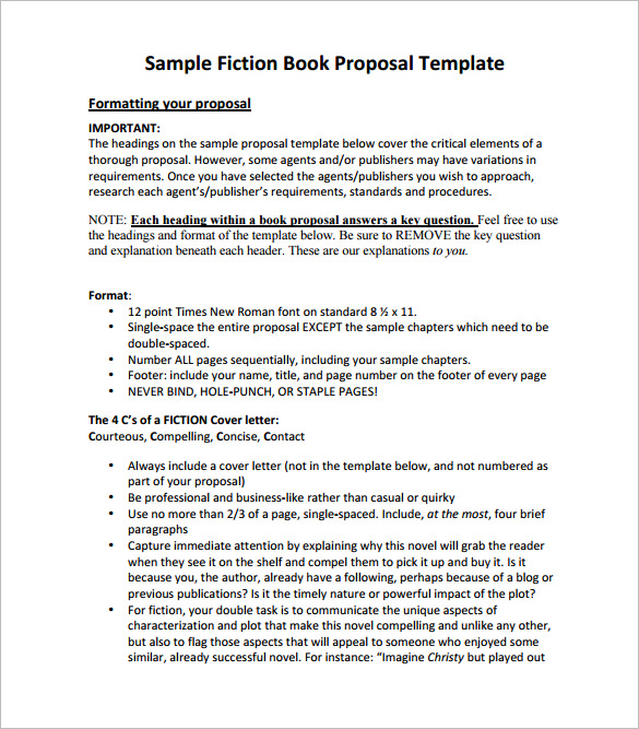 book proposal template