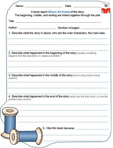 book report example book report one page fiction