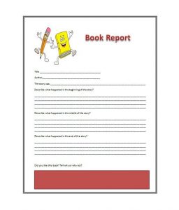 book report sample book report template x