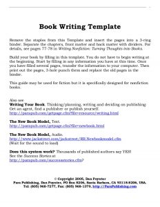 book writing template book writing layout template