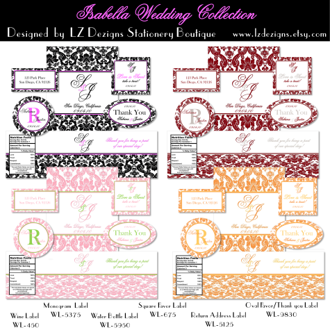 bottle labels templates