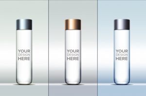 bottles mock up cylindrical water bottle mockup