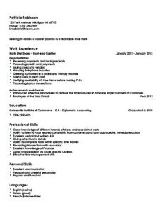 brand ambassador contract shoe store cashier resume