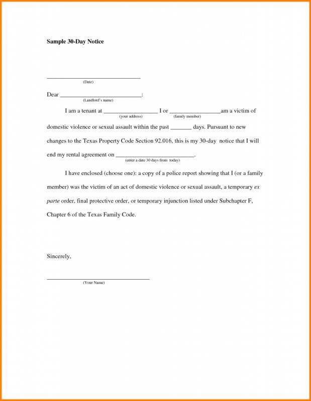 Sample Letter To Break Lease Due To Mold