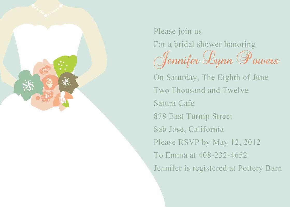 bridal shower invitation template