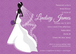 bridal shower invitation template purple bridal shower invitations template wdixbxe