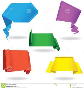 bubble map template paper origami speech bubble