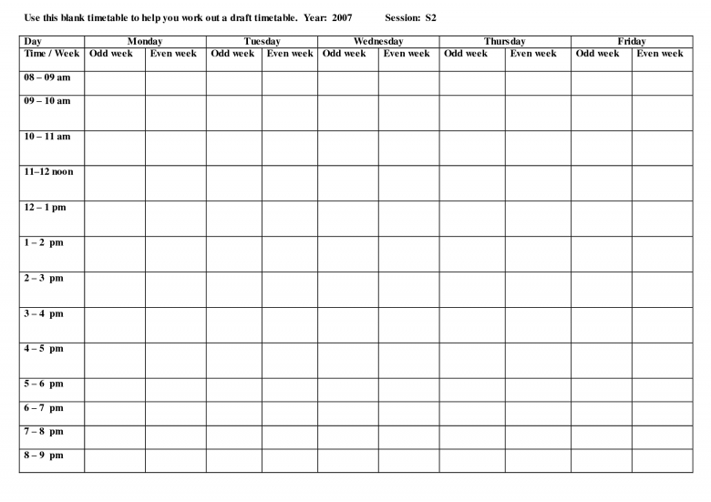 budget calendar template