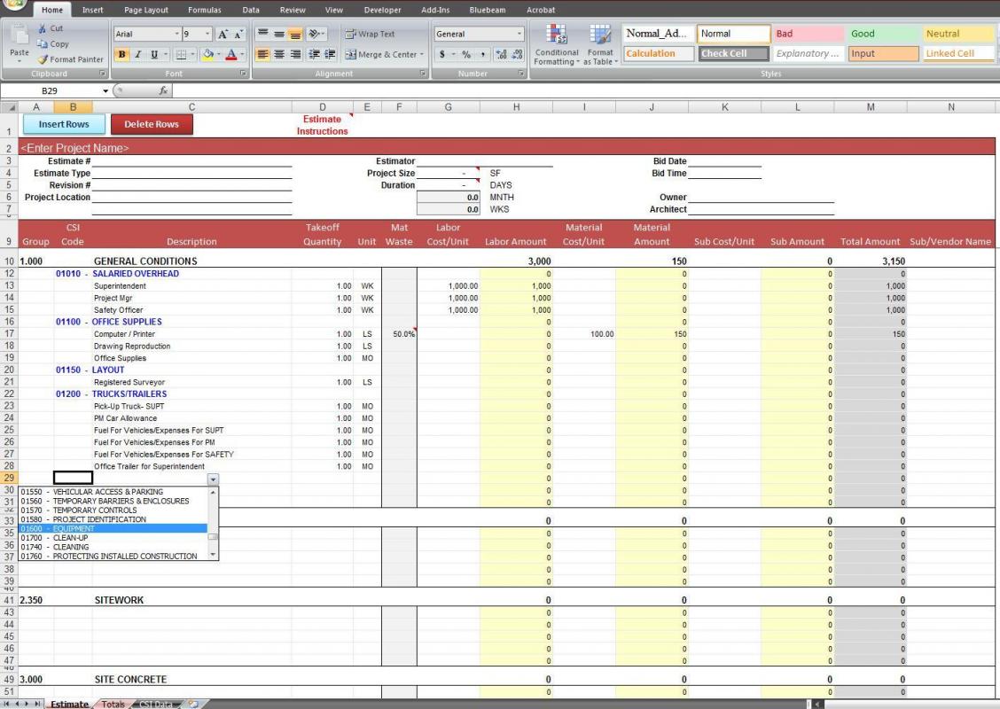 budget calendar template