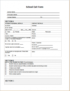 budget proposal templates school exit form