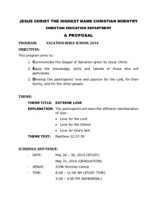 budget proposal templates