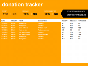 budget template free donation tracking template lt nzdzxn