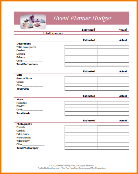 budgeting planner template